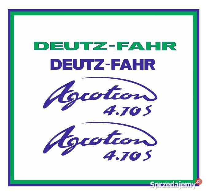 Naklejki DeutzFahr Agrotron 470 S Ciągnik Ostrów Wielkopolski