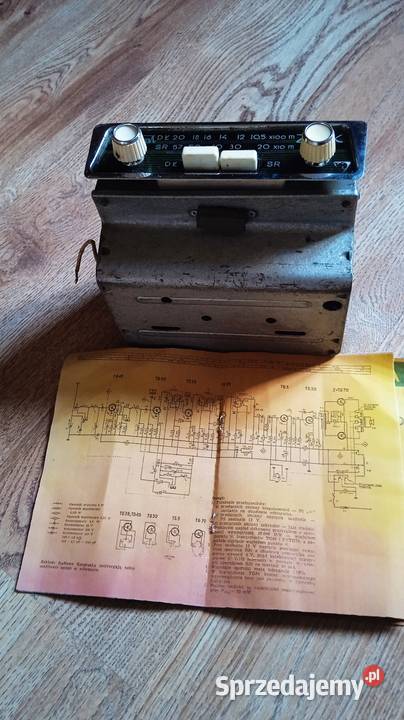 Odbiornik samochodowy ZRK Admirał z lat 60 tych małopolskie Kraków