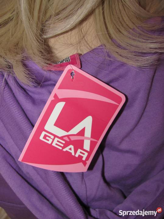 Bluza fitness z kapturem fioletowa LAGEAR Zamość