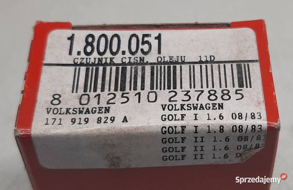 CZUJNIK CIŚNIENIA OLEJU VW GOLF II JATA II