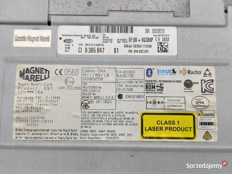 RADIO NAWIGACJA ALPINE KOMPLET BMW F20 F21