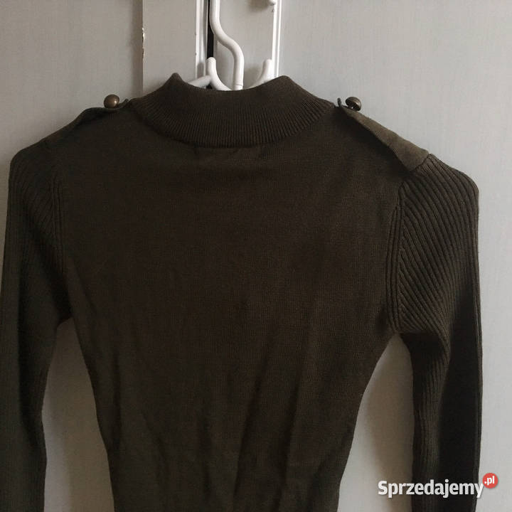 sweter khaki HM xs 34 pagony bluzka Wkładane przez głowę Inowrocław