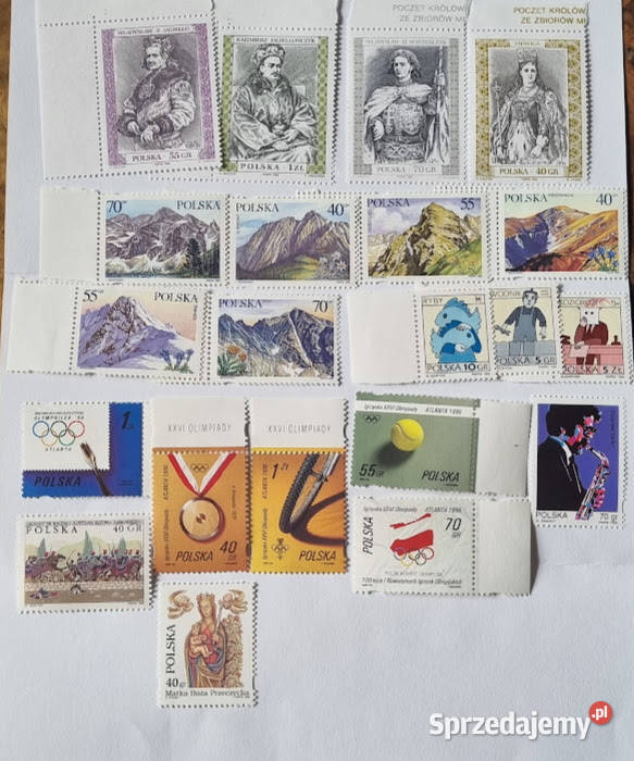 Znaczki pocztowe 1996 czyste