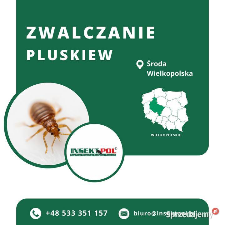 Zwalczanie pluskiew Środa Wielkopolska