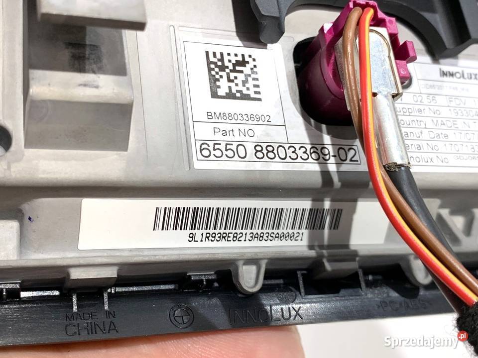 WYŚWIETLACZ BMW F48 8803369 EKRAN MONITOR osobowe Części samochodowe podkarpackie