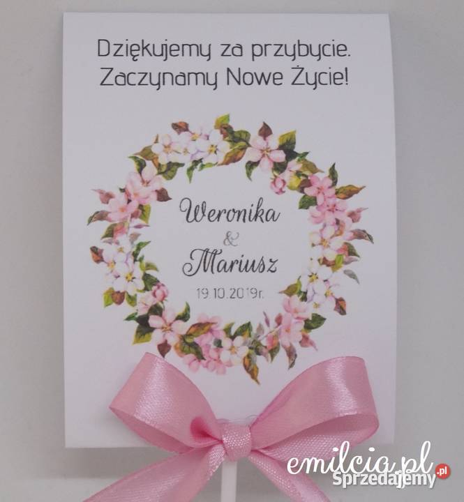 Lizaki Pamiątka Prezent Podziękowanie Gości Ślub Zielona Góra sprzedam