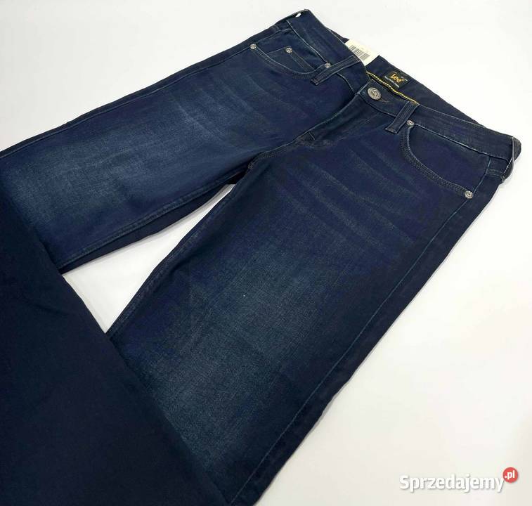 Spodnie damskie Lee Scarlett Skinny Navy W27 L35 Bez wzoru Spodnie