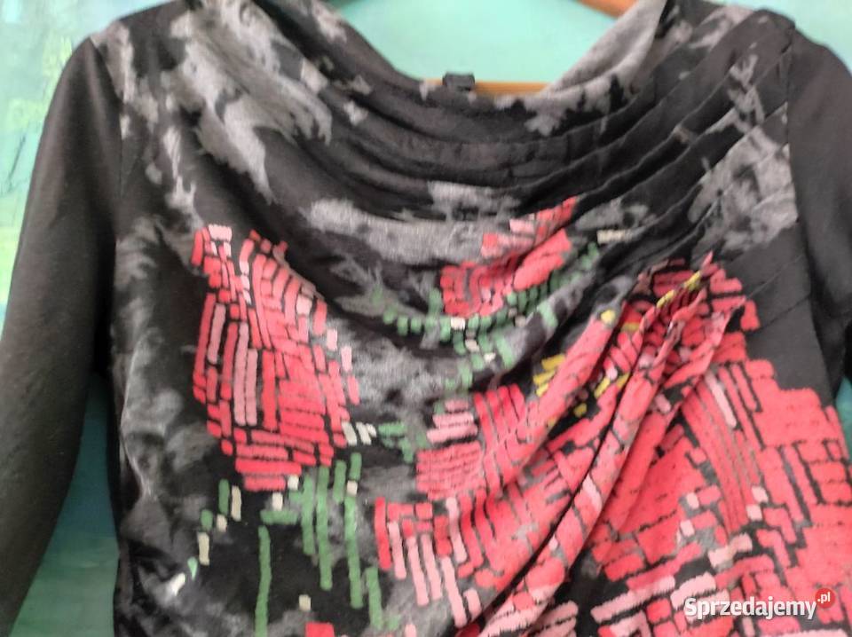 Desigual bluzka koszulka unikat nadruki 3d Rozmiar 38(M) Kielce