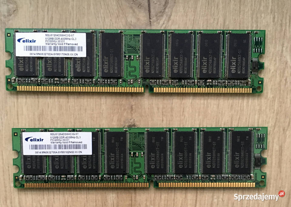 Pamięć RAM Elixir M2U51264DS8HC1G5T 512MB PC3200 Radlin