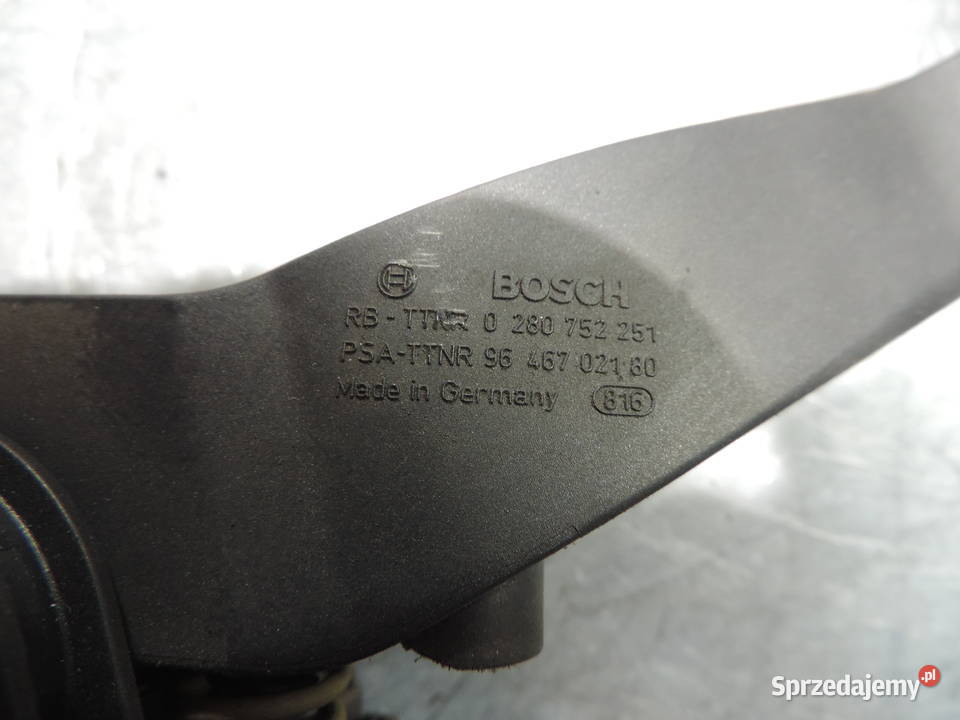 POTENCJOMETR GAZU PEUGEOT 307 16 16V 0280752251 Nowy Sącz