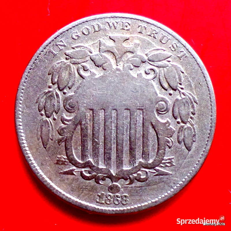 5 Centów 1913 r F USA Indianin Bizon Liberty Wrocław