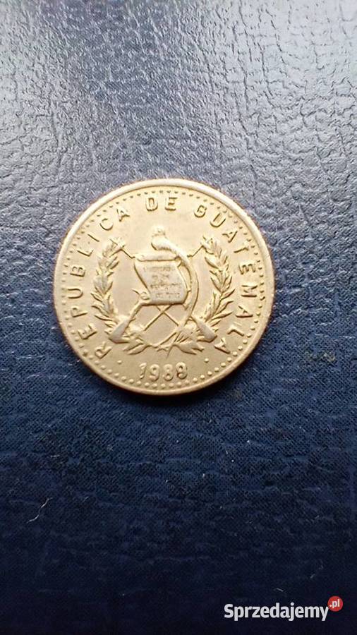 Stare monety 5 centavo 1989 Gwatemala Numizmatyka Lesko sprzedam