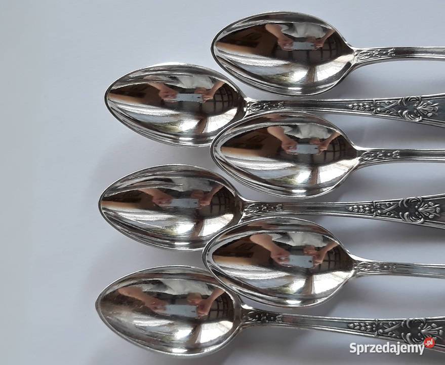Posrebrzane łyżeczki do kawy mokki ROMAŃSKI