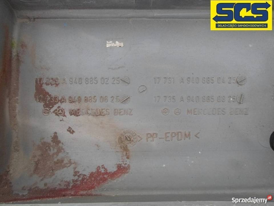 MERCEDES AXOR SPOILER POD ZDERZAK PRAWY 2000 04 Bieleń