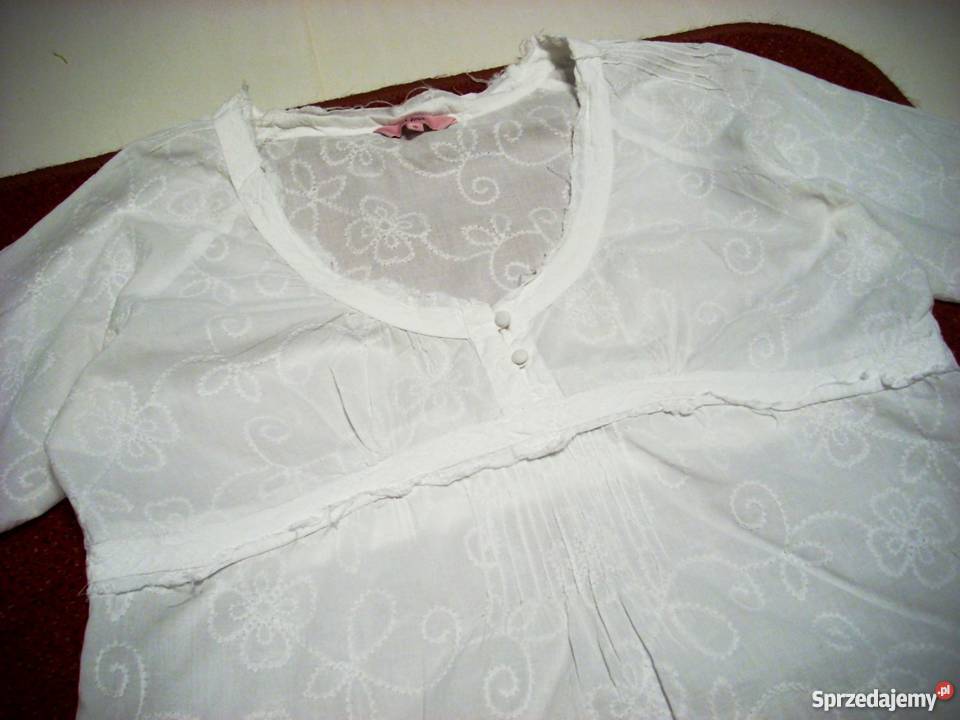 Biała koszula Haftowana 44 małopolskie Nowy Sącz