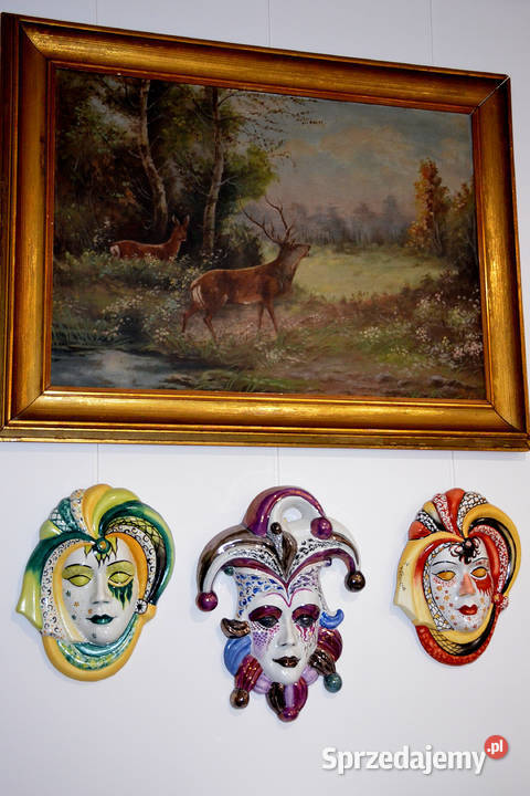 Porcelana Roceram Maski dekoracje ścienne duże Środa Wielkopolska