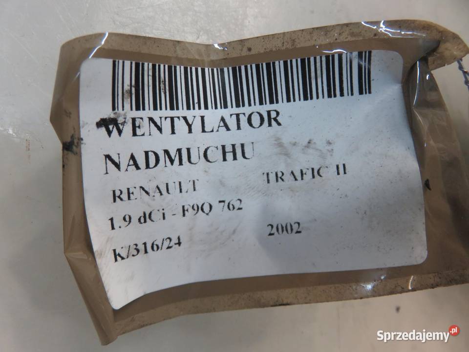 DMUCHAWA RENAULT TRAFIC II 2PIN