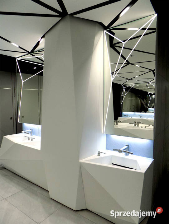 Umywalki na zamówienie na wymiar Beton Corian Kraków