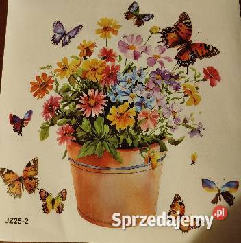Naklejki na Okno Kwiatki w Doniczce 2 25 x 25 AS mazowieckie Płock