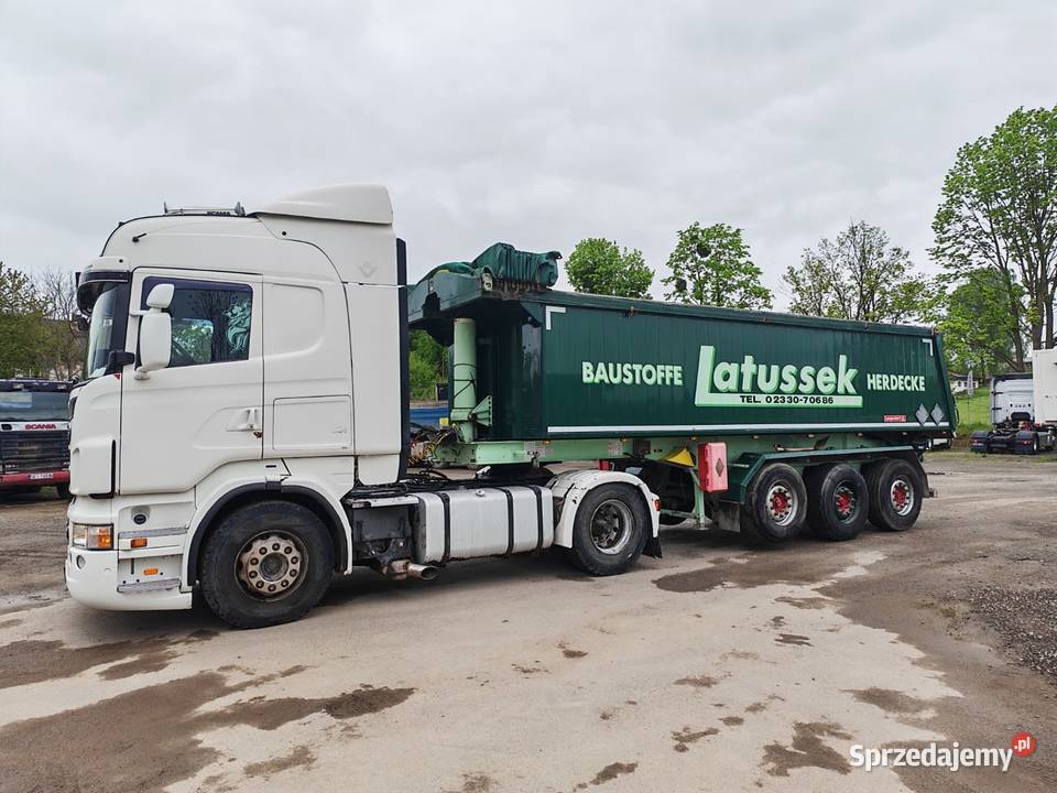 Scania V8 Naczepa wywrotka Rok produkcji 2012 Cieszyn