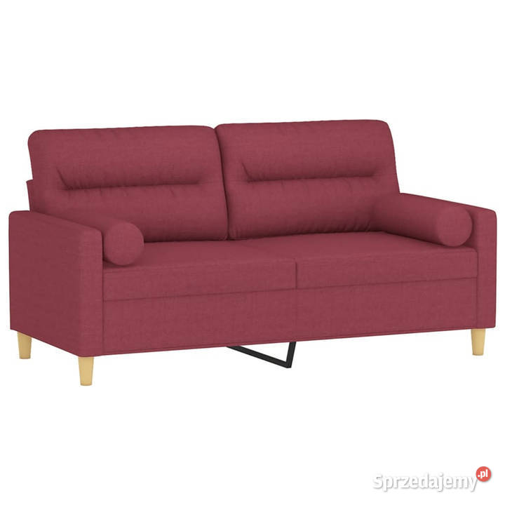 2osobowa sofa z poduszkami winna czerwień 140 Warszawa