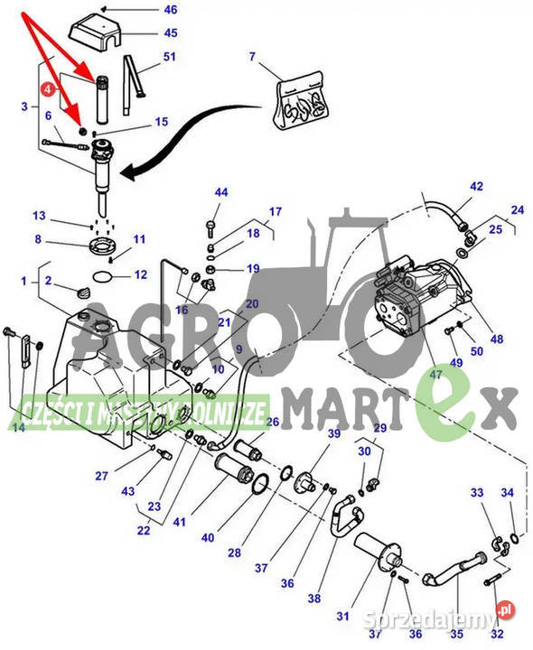 3909472M91 G716860060310 FILTR HYDR WKŁAD AGCO sprzedam