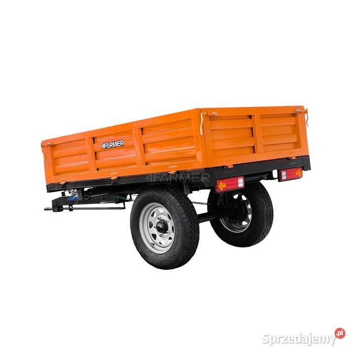 Przyczepa rolnicza jednoosiowa 15T z kiprem Maszyny rolnicze Tajęcina sprzedam