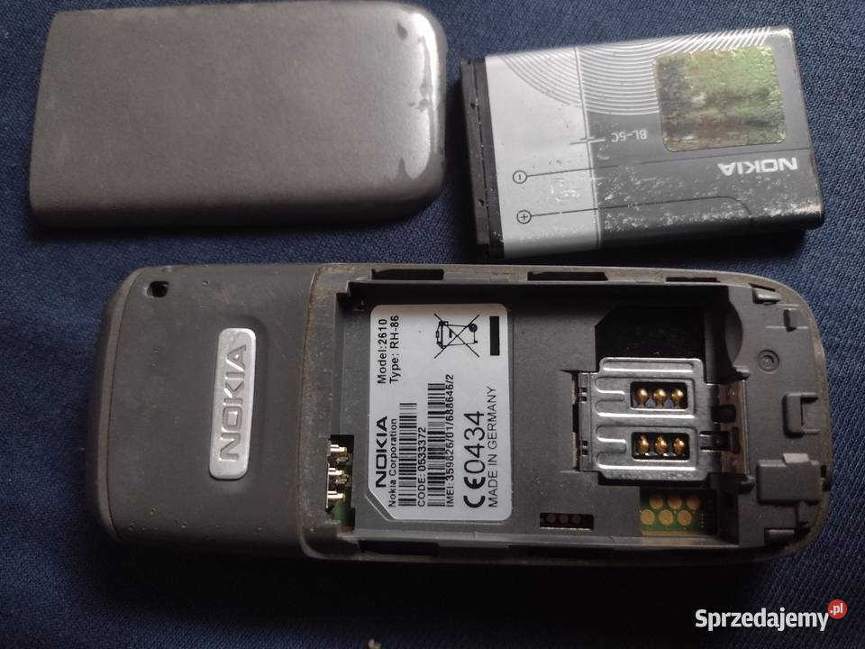 Telefon Nokia 2610 z przeznaczeniem na części Komorów