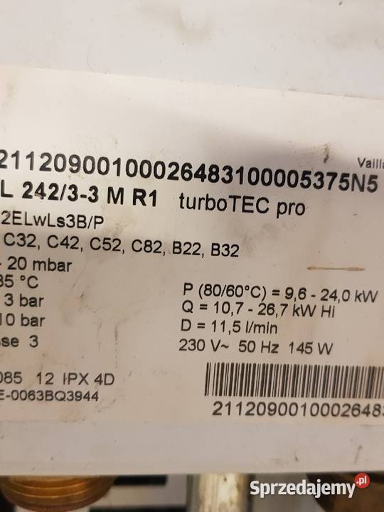 Vaillant na części z różnych modeli pieców Bochnia