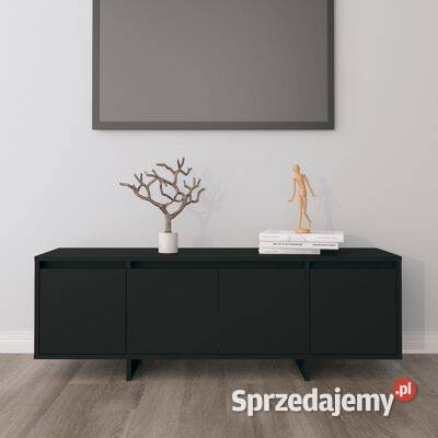 vidaXL Szafka TV czarna 120x30x405 płyta wiórowa Warszawa