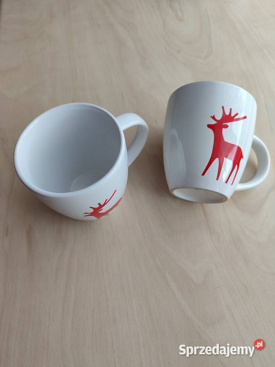 Dwa ceramiczne kubki Renifer Katowice