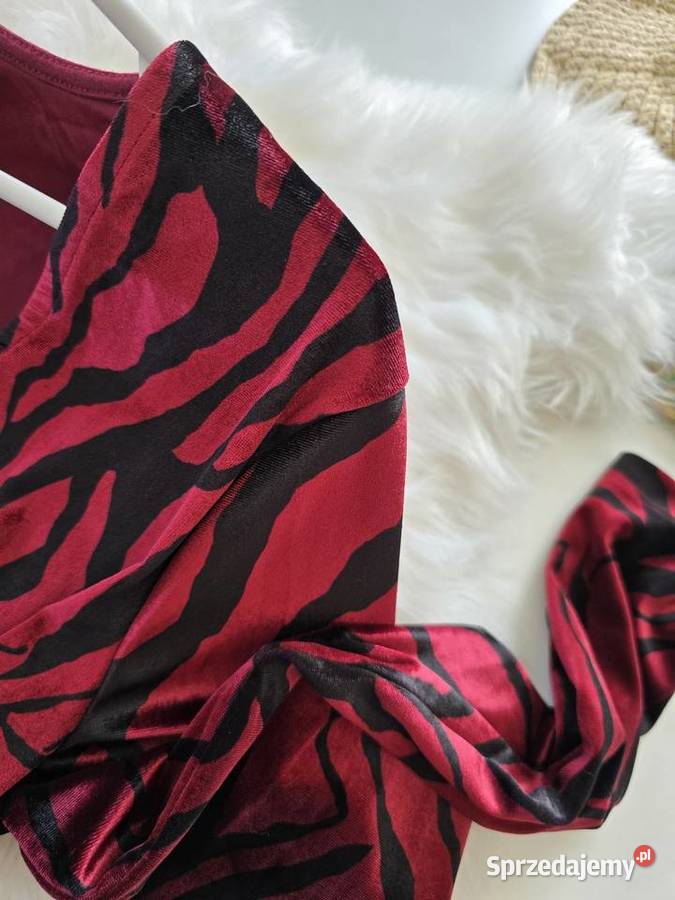 Sukienka aksamitna bordo Rybnik