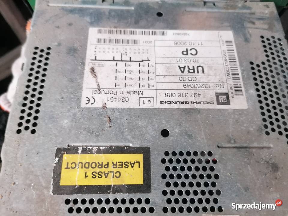 Radio Fabryczne CD Opel Zafira B Wisznice sprzedam