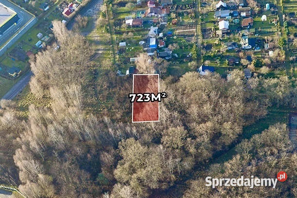 Działka mieszkaniowousługowa 723 m MPZP Zielona Góra