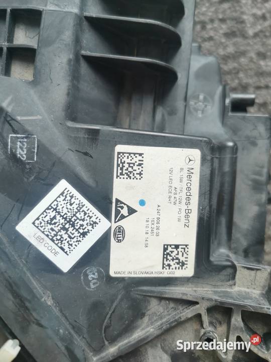 ORYGINALNA LAMPA PRAWA MERCEDES W247 A2479062603 prawe Pielgrzymka
