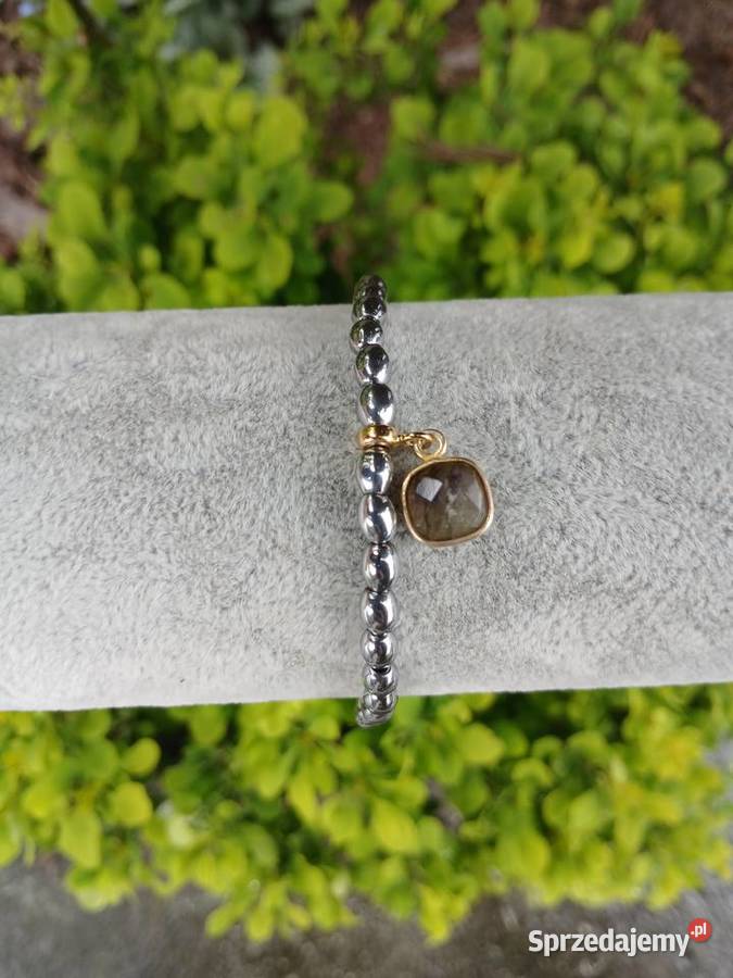 Bransoletka damska z Hematytu łezki 5 x 3mm z Bransoletki Kielce sprzedam