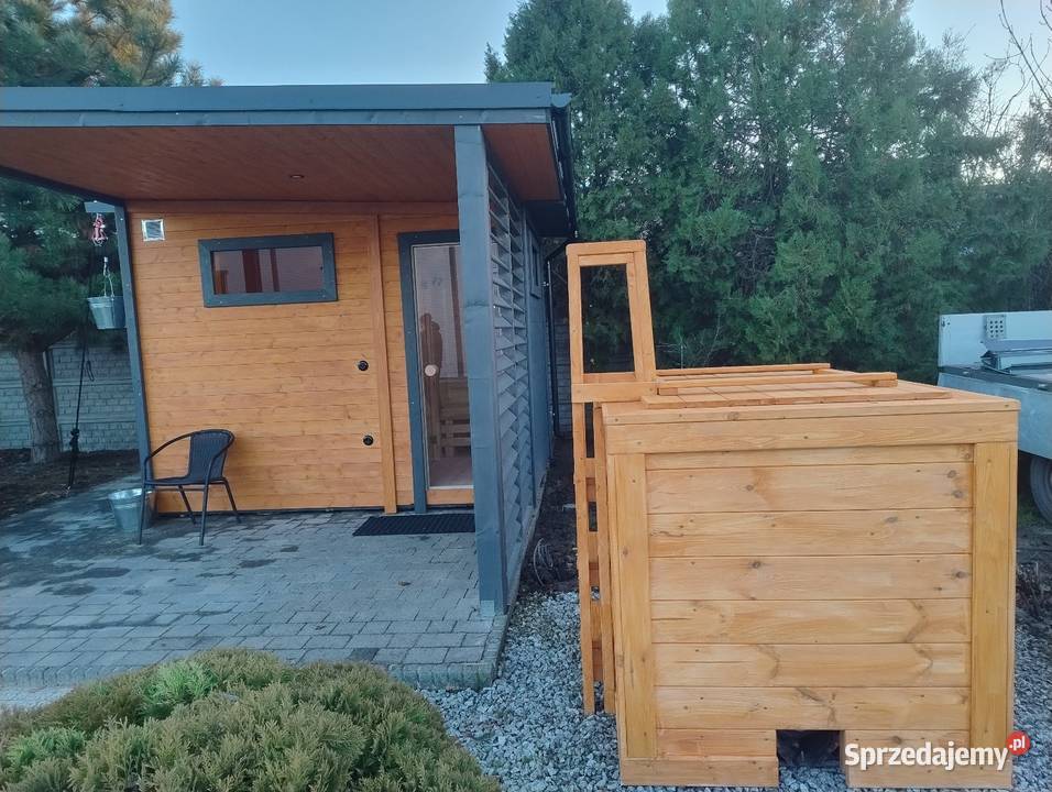 Sauna ogrodowa zewnętrzna