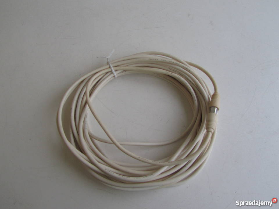 Kabel przewód biały antenowy 10m TV MęskiŻeński warmińsko-mazurskie sprzedam