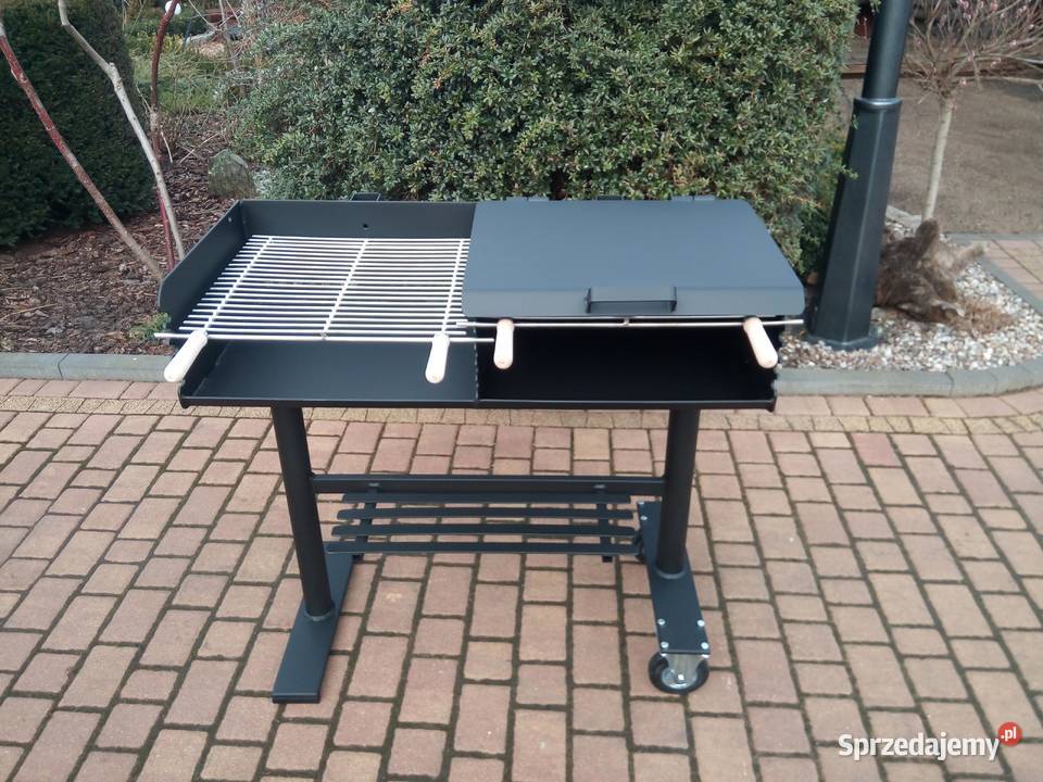 Gastronomiczny grill DWUKOMOROWY blacha 4 mm Damasławek