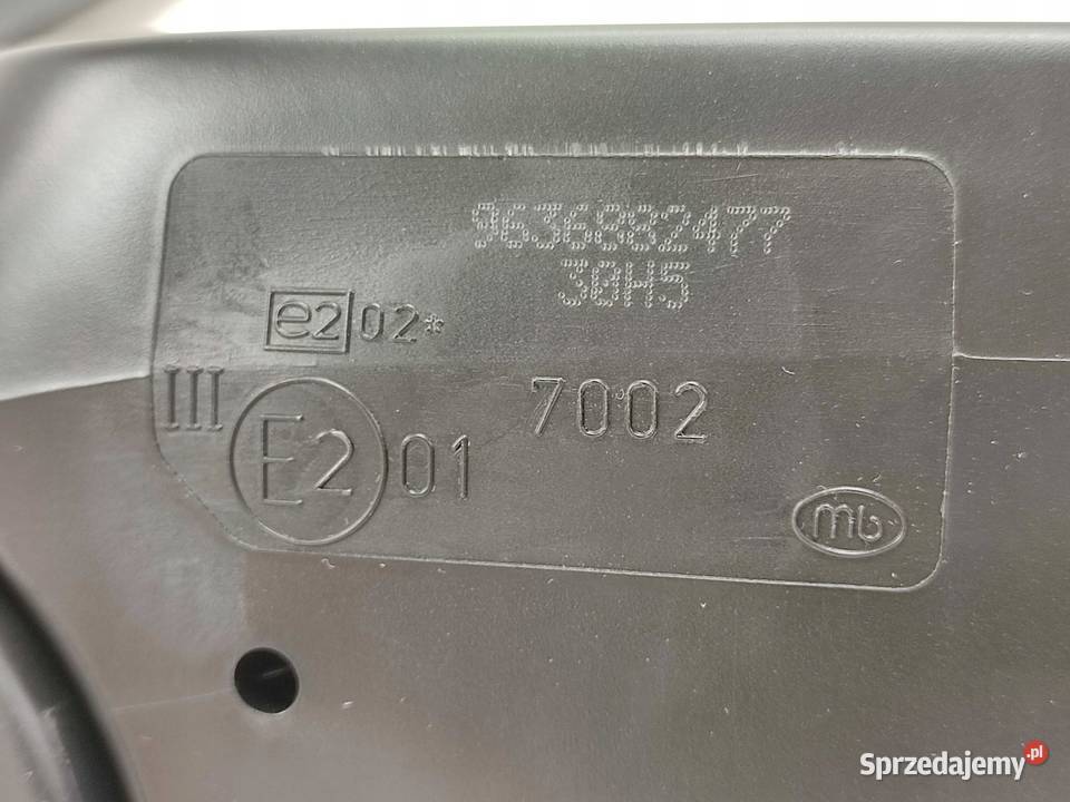 LUSTERKO PRAWE MANUALNE CITROEN XSARA N1 N2 9705 osobowe sprzedam