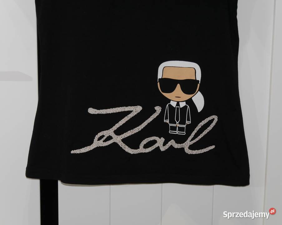 Karl Lagerfeld świetna koszulka duże logo 36 S Bluzki i koszule dolnośląskie Wrocław