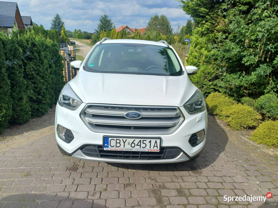Ford Kuga zadbany serwisowany bogata wersja światła LED Łochowo