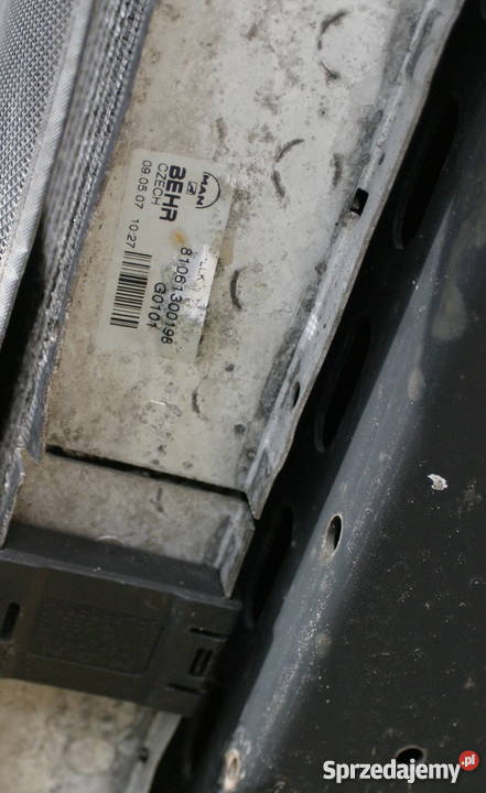 MAN TGA XXL CHŁODNICA WODY INTERCOOLER KLIMA Bieleń