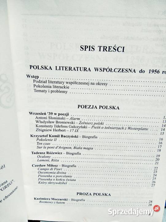 Polska literatura współczesna Greg antykwariat Warszawa