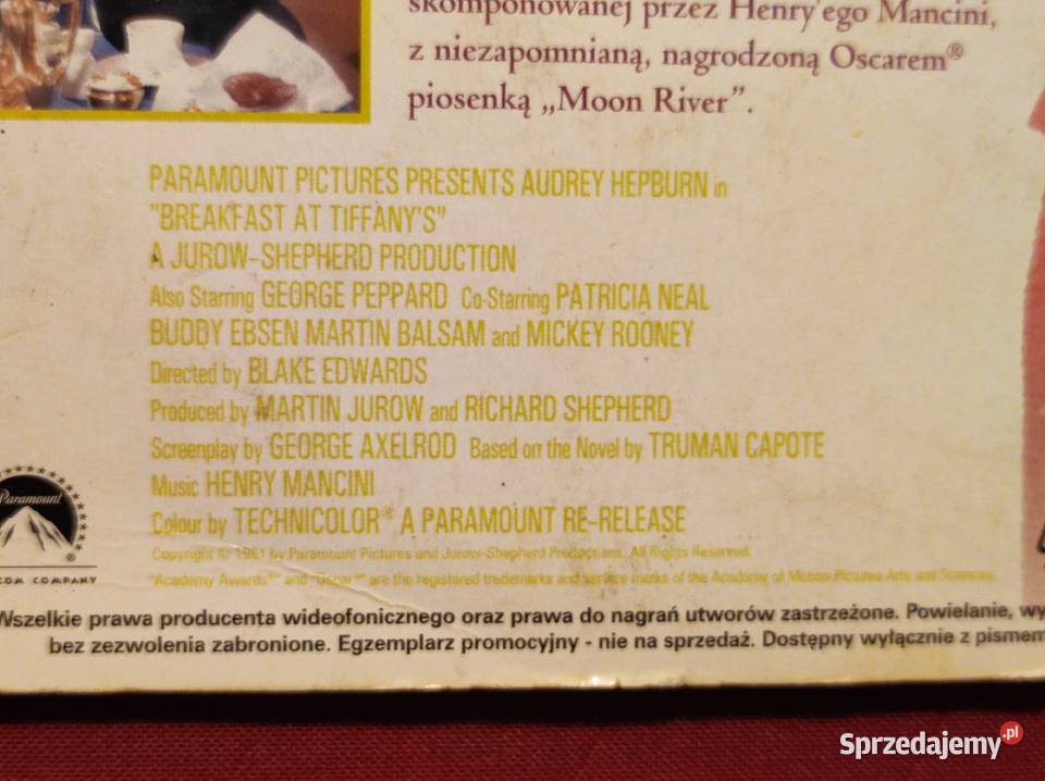 Audrey Hepburn i George Peppard Śniadanie u Kielce sprzedam