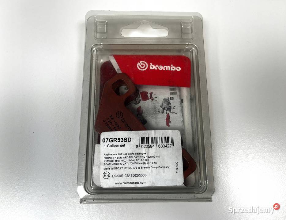 Klocki hamulcowe BREMBO 07GR53SD zam EBC FA395 wielkopolskie