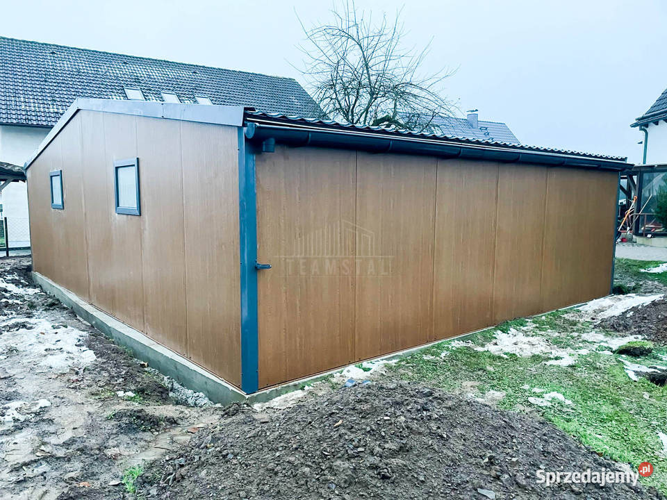 Garaż Ocieplany Płyta Warstwowa 9x6 2x Brama Wrocław sprzedam