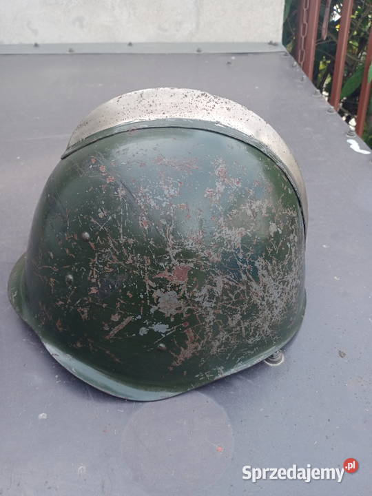 Polski hełm z grzebieniem Łódź