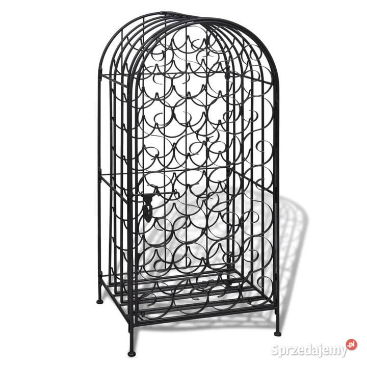 vidaXL Metalowy stojak na 35 butelek Pozostałe mazowieckie Warszawa