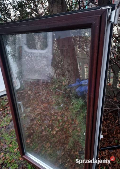 Okna PCV biało brązowe 6 sztuk 136 x 833 kujawsko-pomorskie Ciechocinek